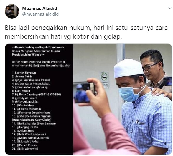 Oknum Terduga Penghina Ibunda Jokowi Merengek Maaf, Bilang Khilaf dan Spontan 1