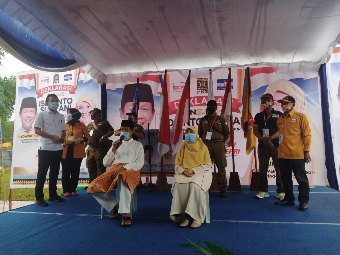 Diusung Hanura, PKS, dan Demokrat, Isdianto-Suryani Deklarasi Maju di Pilkada Kepri 2020 1