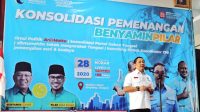 Ketua Umum Partai Gelora Indonesia Anis Matta saat menghadiri Konsolidasi Pemenangan Benyamin-Pilar, DPD Partai Gelora Indonesia Kota Tangsel yang digelar di Hotel Marilyn Serpong, Sabtu (28/11)