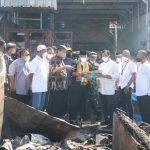 Wakil Walikota Tangsel meninjau lokasi kebakaran pasar Ciputat/ist
