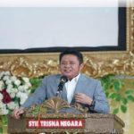 Gubernur Sumsel Herman Deru Hadiri Pengukuhan Guru Besar STIE Trisna Negara
