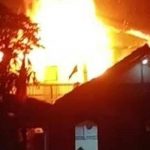 Satu rumah di Kampung Jawaringan, Desa Sukamanah, Kabupaten Tangerang ludes terbakar. Foto/Samsul