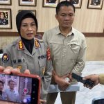 Kabid Humas Polda Lampung, Kombes Pol Umi Fadillah Astutik memberikan keterangan kepada wartawan. Foto: Sinta Yuliana/Lampung Geh  